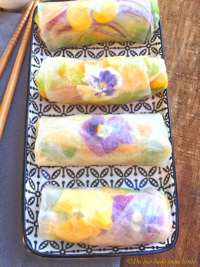 Des spring rolls pour mon bento - du bio dans mon bento