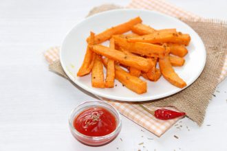 frites de patate douce au four