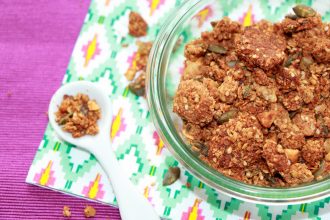 granola salé aux noisettes