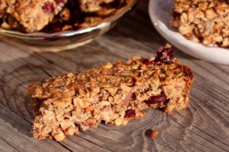 Flapjacks à la banane barres de céréales