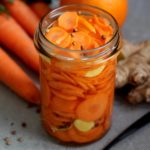 Pickles de carottes gingembre et orange